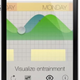 Entrain has a scrolling graphic to show you how your lighting schedule is helping you sync to your new timezone.